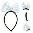 thumbnail image 5 of Unique Bargains 1 Pc Big Butterfly Sequins Headband Christmas for Women for Girls Light Blue, 5 of 6