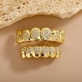 thumbnail image 6 of Copper Zirconia Poker Suit Grillz Set, Gold & Silver Tone with Heart/Spade/Diamond/Club Designs, Iced Out Hip Hop Teeth Jewelry for Men & Women, 6 of 6