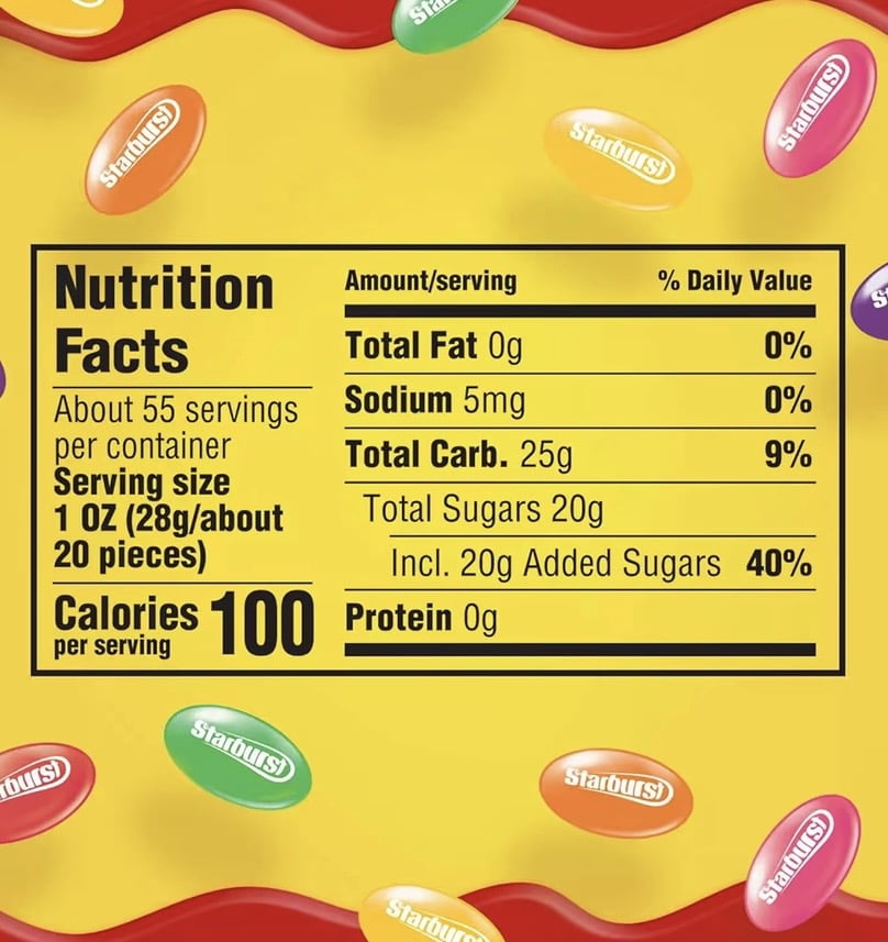 Starburst Jellybeans Original Assorted Chewy Candy Resealable Jar (6 LB) 108 oz