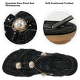 thumbnail image 3 of Atoshopce Flat Sandals for Women Dressy Summer Comfortable Rhinestone Pearl Beach Flats Sandal, 3 of 5