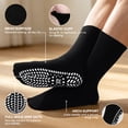 thumbnail image 4 of Mens Grip Socks, AMITOFO Anti Slip Crew Socks for Men-Non Slip Hospital Home Walking Socks for Elderly, 4 Pairs (Size 13-15 ), 4 of 7