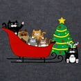 thumbnail image 3 of CafePress - 6 Kitty Cat, Sleigh Christmas Tree Long Slee - Womens Hooded Shirt, 3 of 3