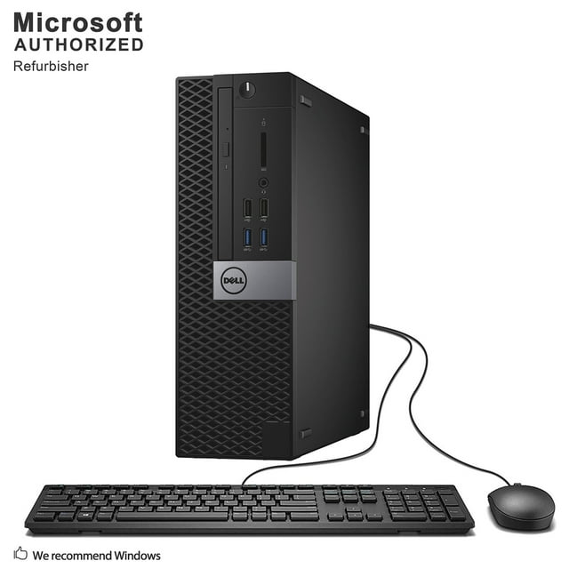 Dell OptiPlex 5040 SFF, Intel Quad Core i5-6500 up to 3.6 GHz, 8G DDR3L RAM, 1T, DVDRW, WiFi, Bluetooth, Windows 10 Pro 64 Bit (EN, FR, ES)-Refurbished