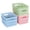 Blue & Green & Pink, variant on PinkSheep 6 Pack Plastic Storage Baskets Small Organizer Basket Bins Multicolor