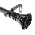 thumbnail image 3 of 1" Dia Adjustable 48"-84" Curtain Rod with Regulu Finials - Mahogany,(100-02-486), 3 of 3