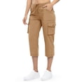 thumbnail image 5 of hotojiny Cargo Capri Pants for Women High Waisted Loose Fit Casual Capris Trousers Outdoor Hiking Cropped Pants for Travel Work, 5 of 6