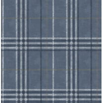 Chesapeake Rockefeller Navy Plaid Unpasted Non Woven Wallpaper, 20.5-in by 33-ft, 56.4 sq. ft.