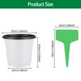 thumbnail image 5 of ASDIIT 100pcs Small Plant Pots 4 Inch Plastic Seedling Pots Nursery Seed Starter Pots Indoor Outdoor Greenhouse Accessories White, 5 of 6