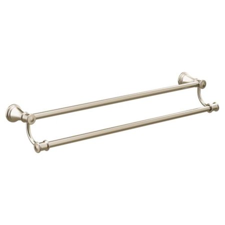 Moen YB6422NL Belfield 24 Polished Nickel Wall Mount Double Towel Bar
