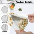 thumbnail image 6 of COEQINE Tissue Box Cover Organizer PU Leather Rectangle Facial Paper Holder Paper Tissue Holder for Bedroom Dresser, Tabletop, Dinner Table, Office Desk, Hummingbird Sunflower Letter, 6 of 7