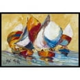 thumbnail image 1 of Carolines Treasures JMK1029MAT Course de Bateaux Tapis Intérieur et Extérieur- 18 x 27 Po., 1 of 4