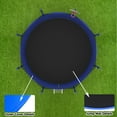 thumbnail image 6 of Yiweny Kids Trampoline Outdoor, 12FT Round Trampoline W/ Enclosure Net, Heavy-duty Trampoline with Basketball Hoop, Ladder, Upgraded 4-W Support, 6 of 7