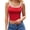 #414-Red, variant on Women's Solid Lace Ribbed Camisole, Fitted Undershirt for Layering and Daily Wear