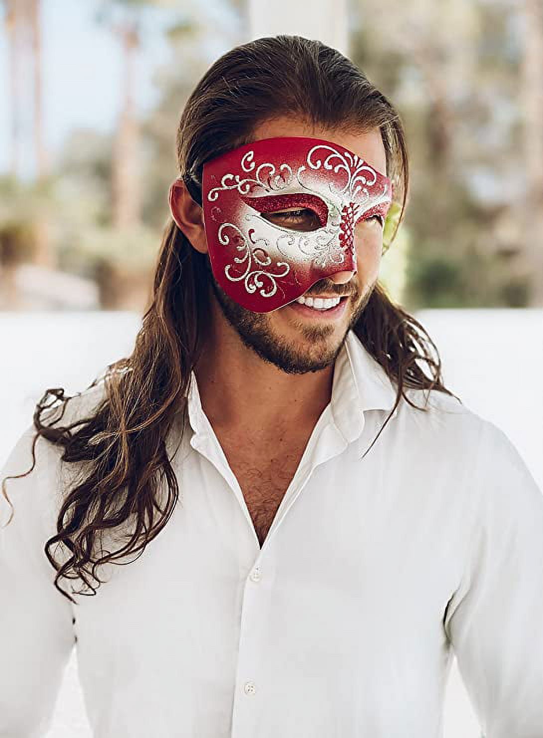 Luxury Mask Vintage Phantom of the Opera Mask – Venetian Half Face Mask –  Costume Party, Masquerade Ball Carnival Mardi Gras