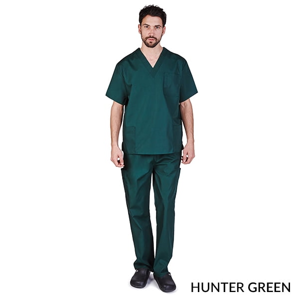 M&M SCRUBS Ensemble de Sarrau pour Hommes Haut de Sarrau Médical et Pantalon