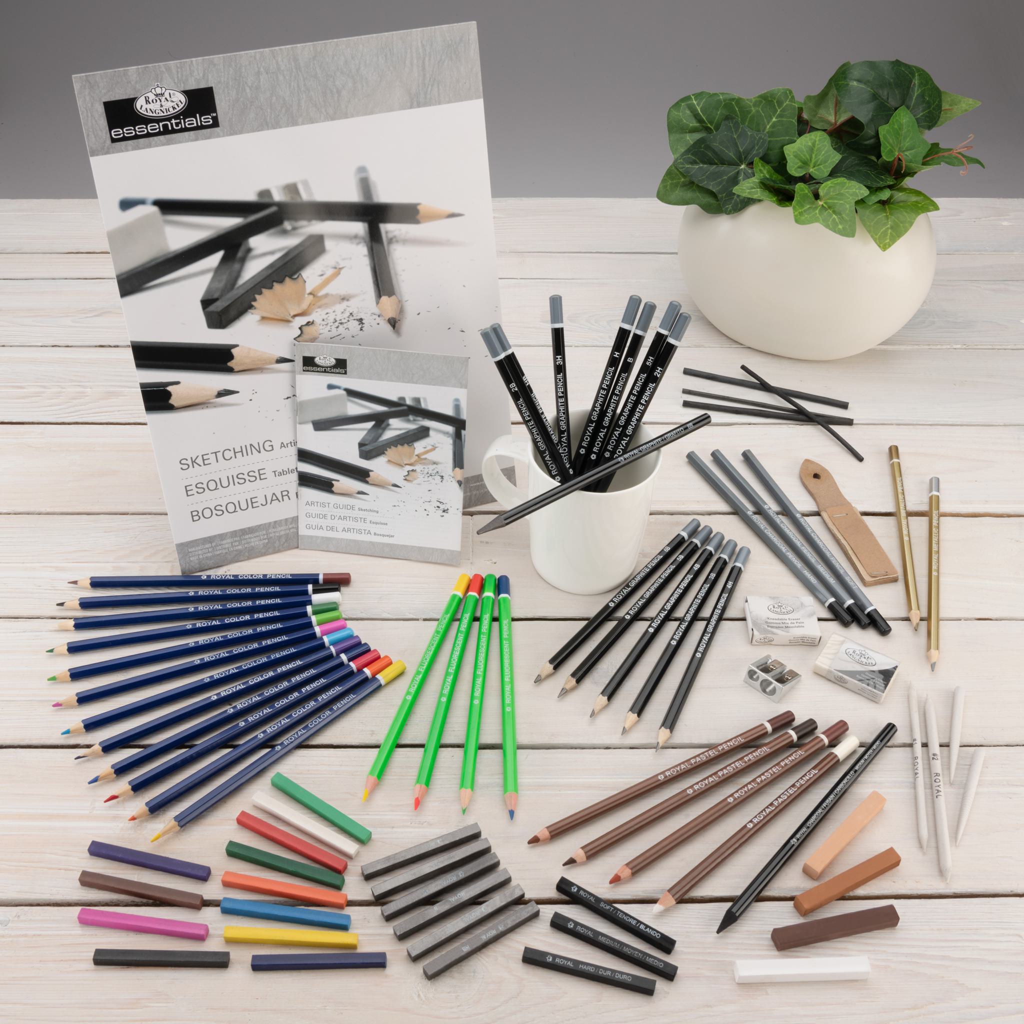 Essentials Clear View Art Set-Sketching & Drawing