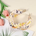 thumbnail image 6 of Unique Bargains 1 Pc Fashion Printed Knotted Headwrap for Women for Girls 5.91"x2.56" Yellow, 6 of 6