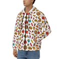 thumbnail image 3 of Vsdgher Hot Dog Pizza Mens Hoodies Zip Hoodie, Hoodies for Men, Zip-up Hooded Sweatshirt-Large, 3 of 5