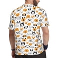 thumbnail image 2 of Wukai Dog Faces Print Men's Short-Sleeved Mesh T-Shirt,Quick-Dry Short Sleeve Workout T-Shirt-X-Large, 2 of 8