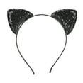 thumbnail image 2 of Decoración de orejas de gato, diademas reversibles con orejas de gato y lentejuelas, diadema con orejas de gato muy recomendada, 2 of 14