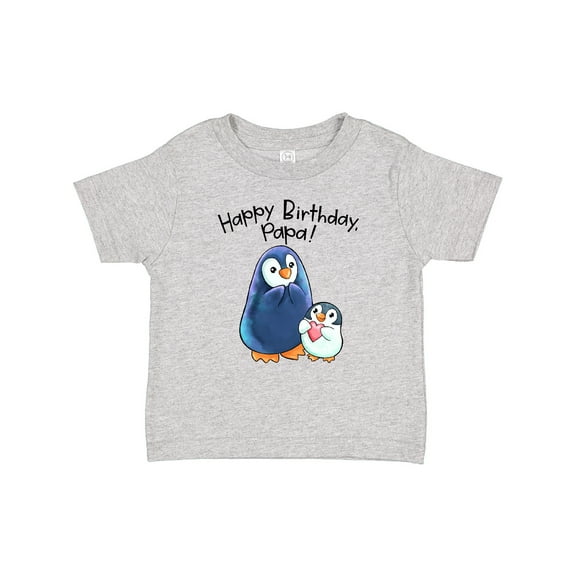 Inktastic Happy Birthday, Papa Cute Penguins Boys or Girls Baby T-Shirt
