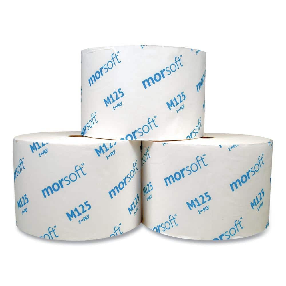 Small 1-Ply Core White Toilet Paper Septic Safe (2500-Sheets/Roll, 24 Rolls/Carton)