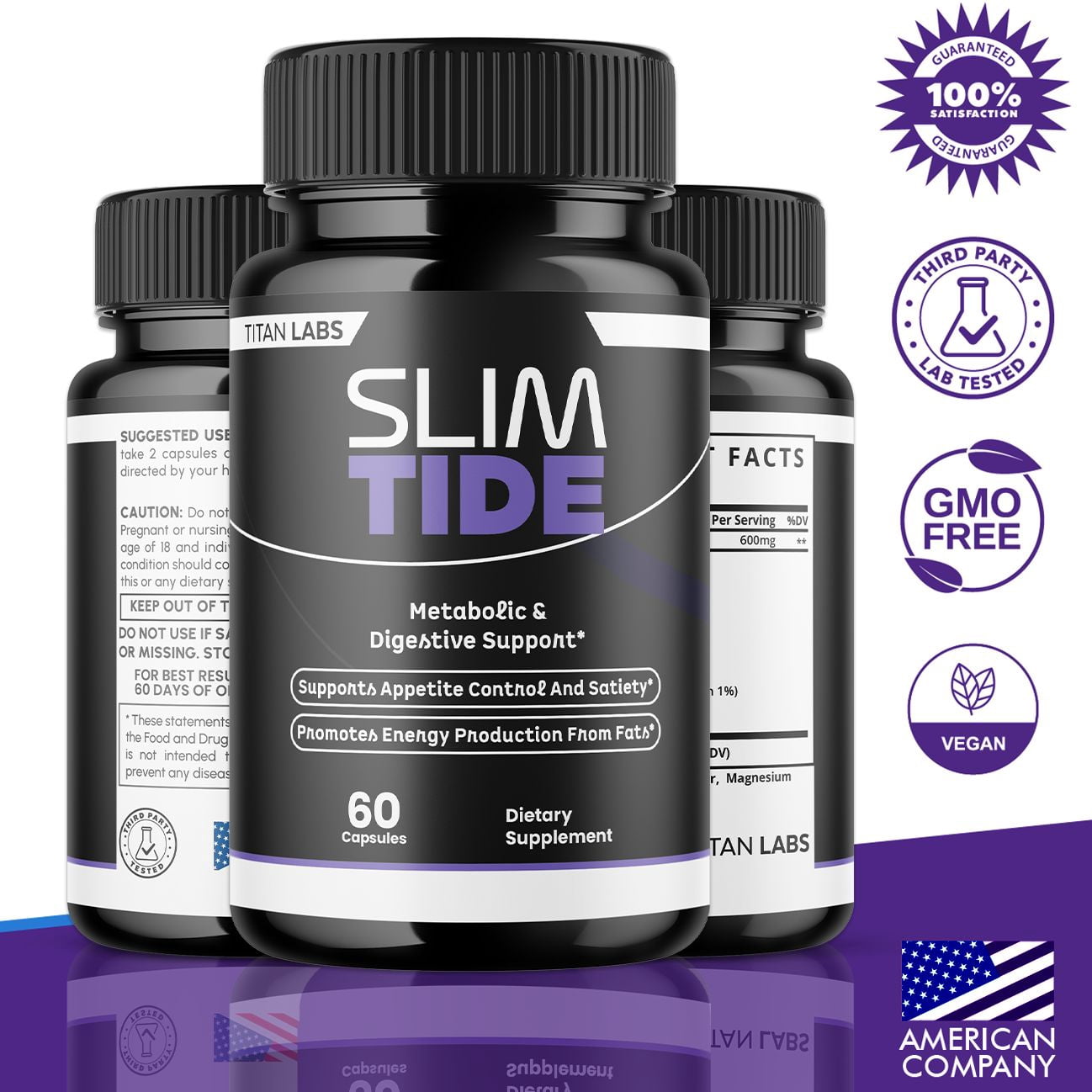 Slimtide Advanced Formula Pills Supporting Your Active Lifesyle Naturally Slim Tide 5 Month Supply 300 Capsules