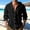 Black, variant on Cotton Linen Hooded Shirts for Men Long Sleeve Lightweight Breathable Button Down Cardigan Shirts Jacket