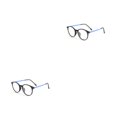 thumbnail image 4 of Minnieouse Montura de gafas de lectura para mujer, montura de gafas, montura óptica, montura redonda, gafas para miopía antiluz, azul y negro Azul negro 2piezas, 4 of 6