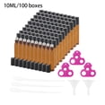 thumbnail image 2 of 15/50/100pcs 1/2/3/10ml Essential Oil Bottle Refillable Bottles Liquid Box Portable Container Plastic Jars Storage Case Makeup 10ml 100Box, 2 of 7