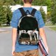 thumbnail image 4 of Easygdp Cute Goat Baby Mochila Ligera de 15 Pulgadas para Estudiantes, Mochila Cómoda para la Escuela y Viajes, Correas Ajustables, 4 of 6