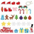 thumbnail image 4 of DIY Felt Christmas Tree Set, with Lights Strings and 32 Detachable Ornaments,Kids Wall Hanging Xmas Gifts for Christmas Decorations, 4 of 8