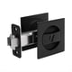 thumbnail image 1 of Cerradura para Puerta de Bolsillo, Herrajes para Puerta de Bolsillo Cuadrados de Privacidad ContemporáNeos en Negro Mate, Cerradura para Puerta de Bolsillo Corrediza Negra, 1 of 5