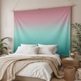thumbnail image 3 of Ombre Green Pink Tapestry for Bedroom Wall Hanging Tapestry, Colorful Painting Ceiling Backdrop Tapestries Poster Blanket Wall Decor for Teens Room Living Room Dorm 39" x 59", 3 of 8
