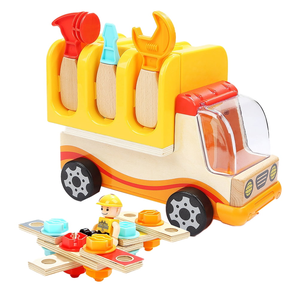 wooden engineering toys