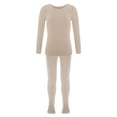 thumbnail image 2 of Haitryli Girls Thermal Underwear Set Long John Base Layer Long Sleeve Soft Winter Warm Underwear Suit Type D Nude S, 2 of 7
