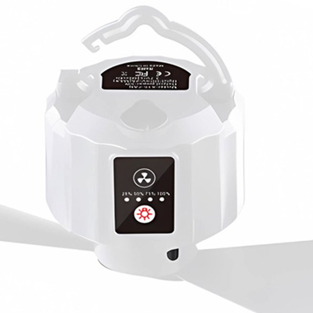 Control remoto portátil recargable por USB con ventilador eléctrico para acampar de 10400 mAh con lámpara Ndcxsfigh Para Estrenar