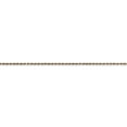 thumbnail image 3 of 14k Rose Gold 16 Inch 1mm Man Made Rope Chain Necklace Pendant Charm   For Dad Mens  For Him, 3 of 9