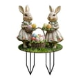 thumbnail image 2 of Fiudx Estacas de Pascua para Jardín, Coloridas Decoraciones Acrílicas, Diseños Originales de Conejitos y Huevos, Material Resistente a La Intemperie, Decoración Festiva para Exteriores, Celebración d, 2 of 5