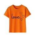 thumbnail image 2 of Lovzfmll Valentine Graphic Tee for Boys & Girls, Cute Casual Short Sleeve Top, Heart Print Playtime Shirt for Kids 7-8 Years, 2 of 4