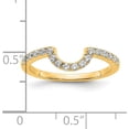 thumbnail image 6 of Solid 14K Yellow Gold Lab Grown Diamond VS/SI GH, Matching Wedding Band - Ring Size 7.0-2.1gm, 6 of 8