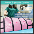 thumbnail image 3 of Multipurpose 48" x 40" Positioning Bed Pad with Reinforced Handles - Reusable & Washable Transfer Sheet for Turning, Lifting & Repositioning - Double-Sided Nylon Fabric, Pink, 3 of 6