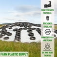thumbnail image 2 of Farm Plastic Supply - Silage Tarp Black/White Plastic Sheeting - 8 Mil - Heavy Duty Polyethylene Plastic Tarp for Silage Cover, Bunker Cover for Farming, Agriculture, Ground (40' x 50'), 2 of 5