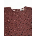 thumbnail image 4 of Moomaya Womens Printed Round Neck Top, Short Petal Sleeves Summer Top, 4 of 9