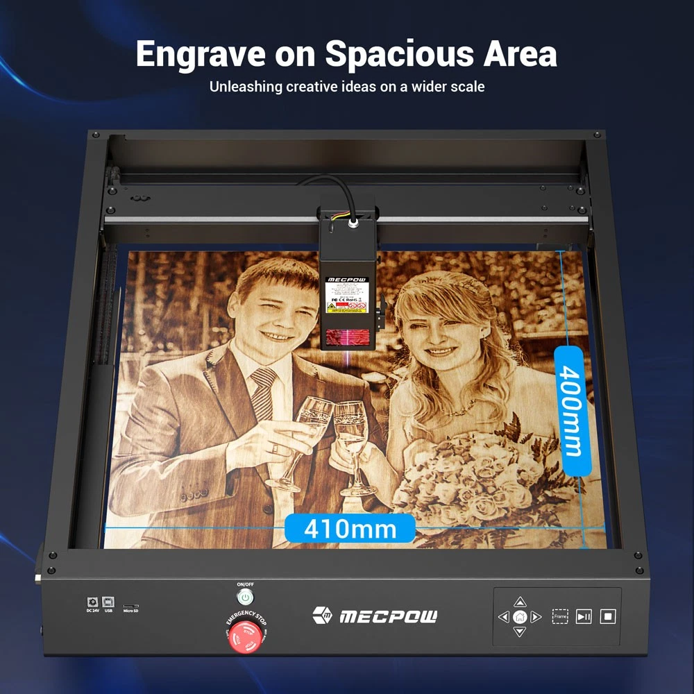 X4 Laser Engraver, 22W High Accuracy, 16.14" x 5.75" Working Area, Cutter Machine for Wood Metal Acrylic Leather DIY