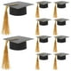thumbnail image 5 of KAKOWELY 15 mini birretes de graduación: mini birretes de graduación para botellas de vino - Tapas de birretes con borlas para decoración de mesas., 5 of 5
