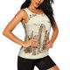 thumbnail image 2 of Balery New York Camiseta sin mangas estampada ligera para mujer, tops de entrenamiento sin mangas, camisetas de yoga transpirables de secado rápido.-Medium, 2 of 7