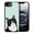 Black White Tuxedo Cat, variant on WIRESTER Shockproof Soft Rubber Cover Case for Apple iPhone 16e 6.1" 2025, Black White Tuxedo Cat On Aero Blue Background