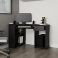 thumbnail image 4 of EKKO Corner Computer Desk L-Shaped Home Office Desk with CPU Space Wenge, 4 of 8