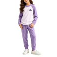 thumbnail image 5 of Hduncf Girls 2 Piece Thermal Sets ColorBlock Long Sleeve Shirt Elastic High Waist Pants Kids Fall Casual Cute Athletic Outfits Purple 11-12 Years, 5 of 8